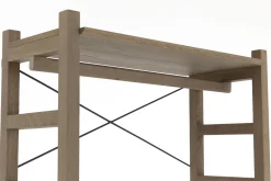 Aber, Etagere A Chaussures, Chene Patine, Avec Tringle De Placard