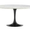 Aboah, Table A Manger, Ronde, Marbre Blanc, 145 Cm