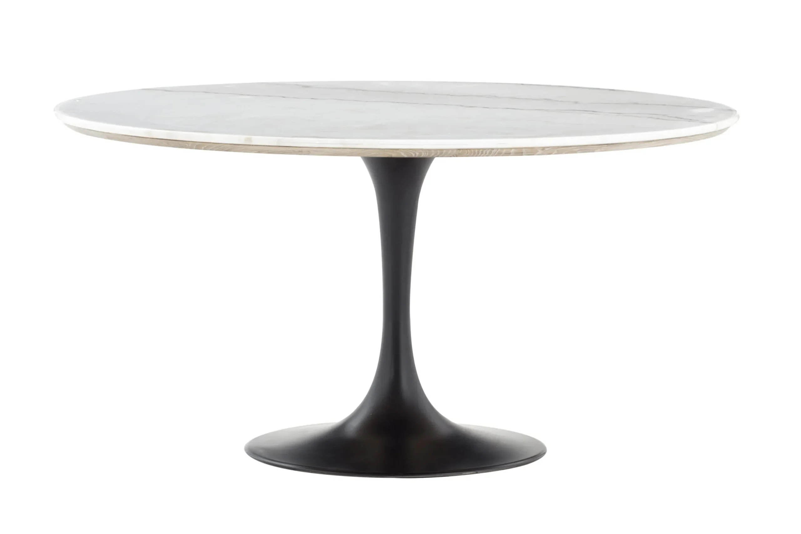 Aboah, Table A Manger, Ronde, Marbre Blanc, 145 Cm