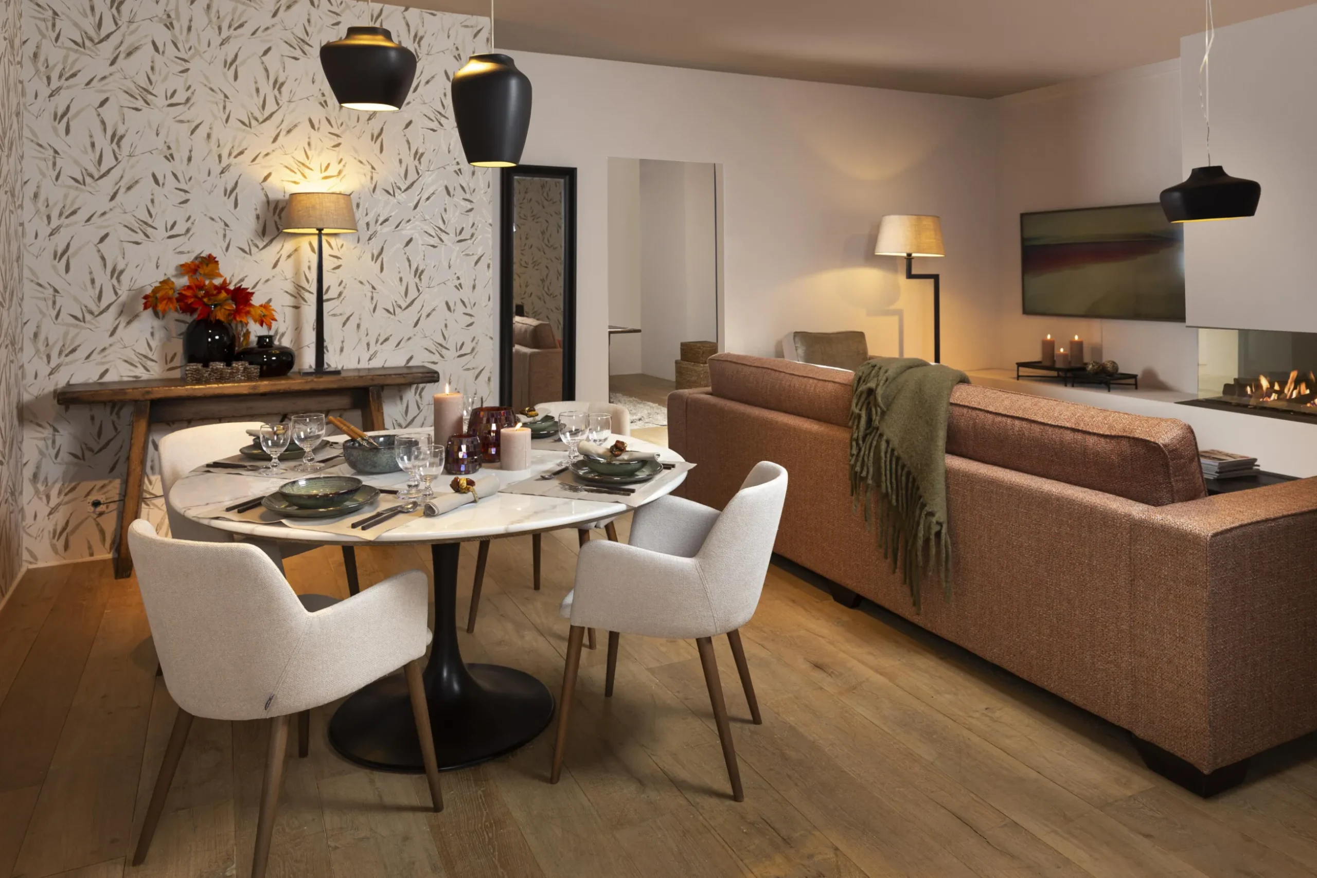 Aboah, Table A Manger, Ronde, Marbre Blanc, 145 Cm