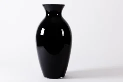 Adina, Vase, Noir, Souffle Bouche, 70Cm