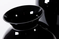 Adina, Vase, Noir, Souffle Bouche, 70Cm