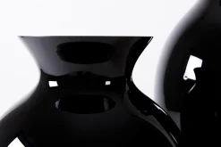 Adina, Vase, Noir, Souffle Bouche, 70Cm