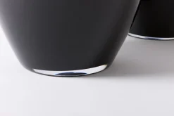 Adina, Vase, Noir, Souffle Bouche, 70Cm