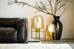 Adina, Vase, Noir, Souffle Bouche, 70Cm