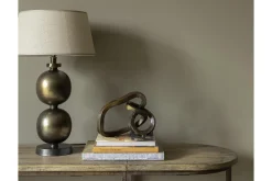 Annelie, Lampe De Table, Finition Laiton Antique