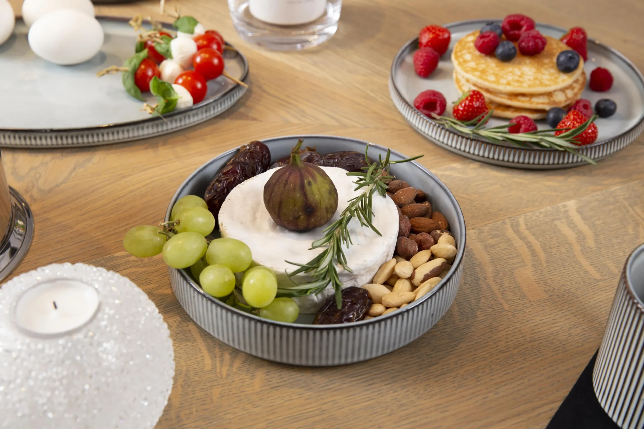 Architecto, Assiette A Pates, Ceramique, Gris