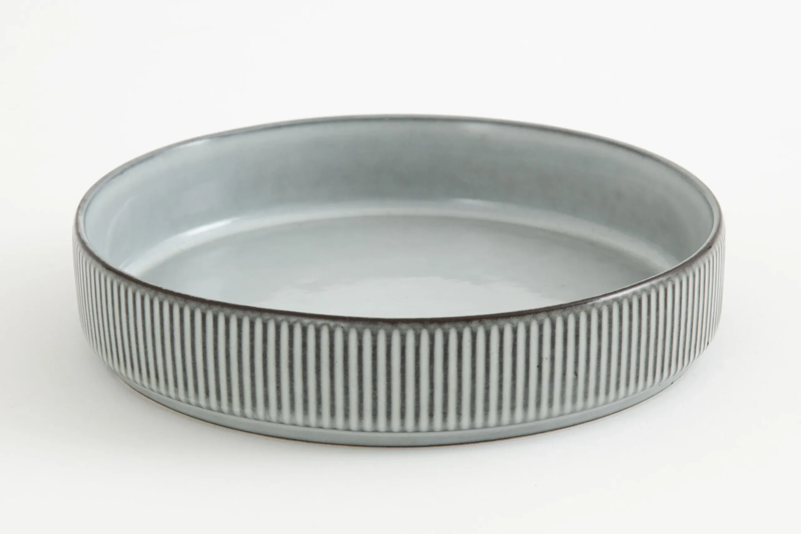 Architecto, Assiette A Pates, Ceramique, Gris