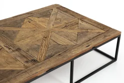 Archy, Table Basse, Rectangulaire, Bois Et Metal