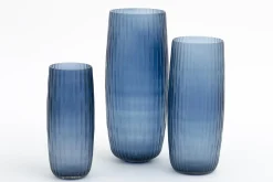 Arez, Vase, Verre, Bleu, L