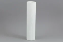 Ayla, Vase, Verre, Blanc, O10,5X44H