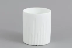 Ayla, Vase, Verre, Blanc, O8X9,5H