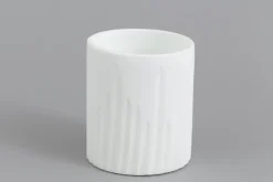 Ayla, Vase, Verre, Blanc, O8X9,5H