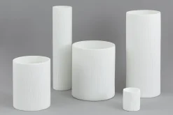 Ayla, Vase, Verre, Blanc, O8X9,5H