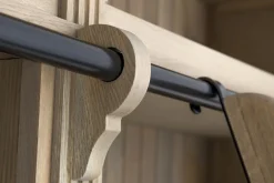 Balmore, Bibliotheque, Chene Patine, 2 Parties, Avec Echelle