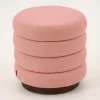 Beatrice, Pouf, Rond, Rose