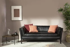 Bellamy, Canape, Noir, Cuir, 2,5 Places