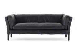 Bellamy, Canape, Noir, Cuir, 2,5 Places