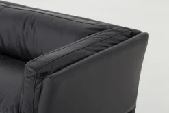 Bellamy, Canape, Noir, Cuir, 2,5 Places