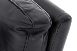 Bellamy, Canape, Noir, Cuir, 2,5 Places