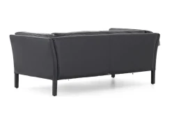 Bellamy, Canape, Noir, Cuir, 2,5 Places