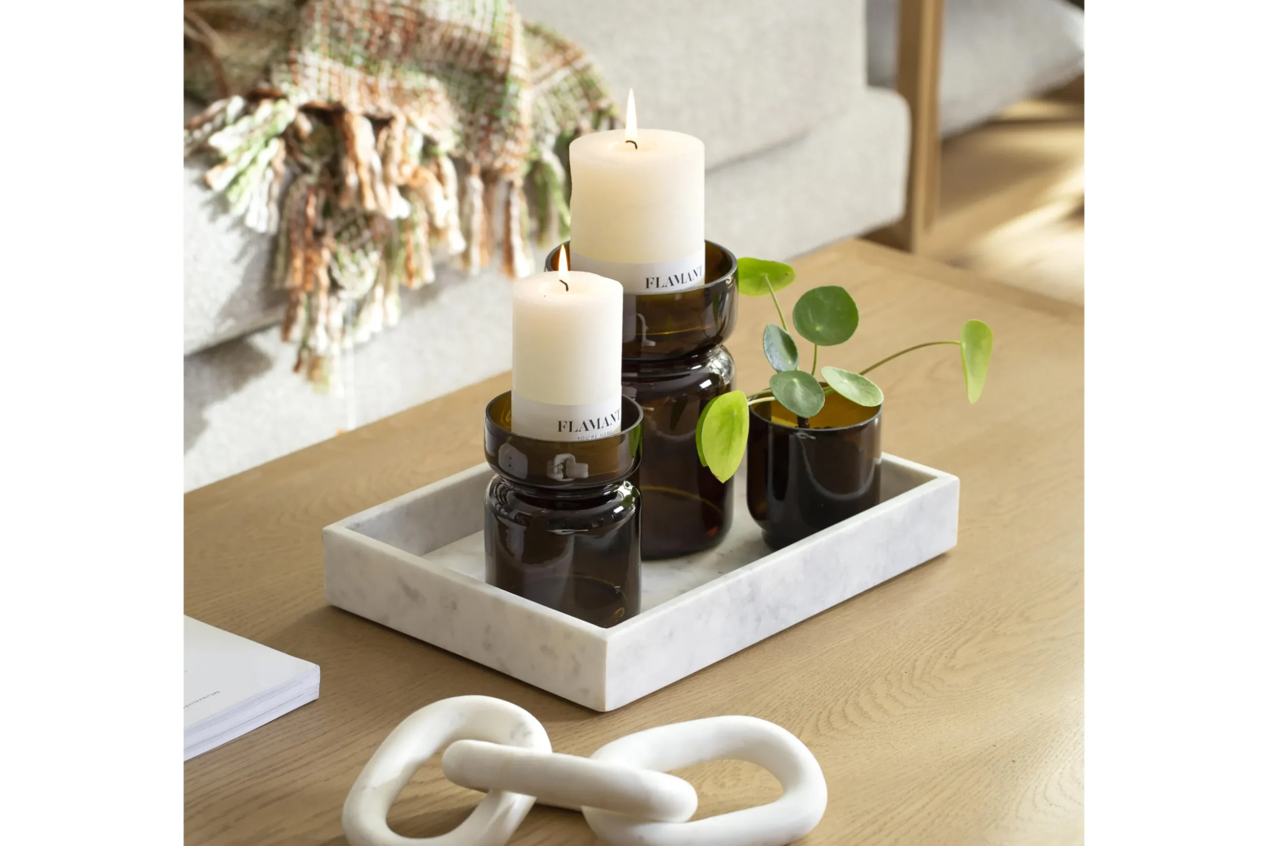 Beth, Bougie, Couleur Blanc, 7X11,5Cm