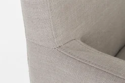 Billy, Fauteuil, Bouleau, Lin Blanc Casse