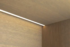 Bjorn, Bibliotheque, Chene Patine, Avec Lumieres Led A Intensite Variable