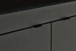 Bjorn, Buffet, Noir, 4 Portes, Avec Lumieres Led A Intensite Variable