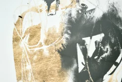 Black & Gold Splash, Art Mural, Modele 3