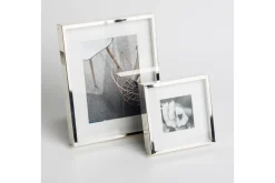 Boites, Cadre Photo, Plaque Argent Et Laque, 13X18