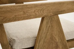 Bruno, Fauteuil, Chene, Roseau, Avec Coussin