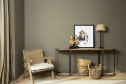 Bruno, Fauteuil, Chene, Roseau, Avec Coussin