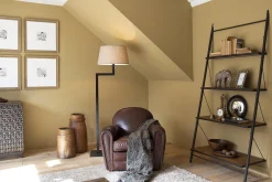 Burnham, Fauteuil Club, Marron Fonce, Cuir