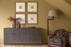 Burnham, Fauteuil Club, Marron Fonce, Cuir