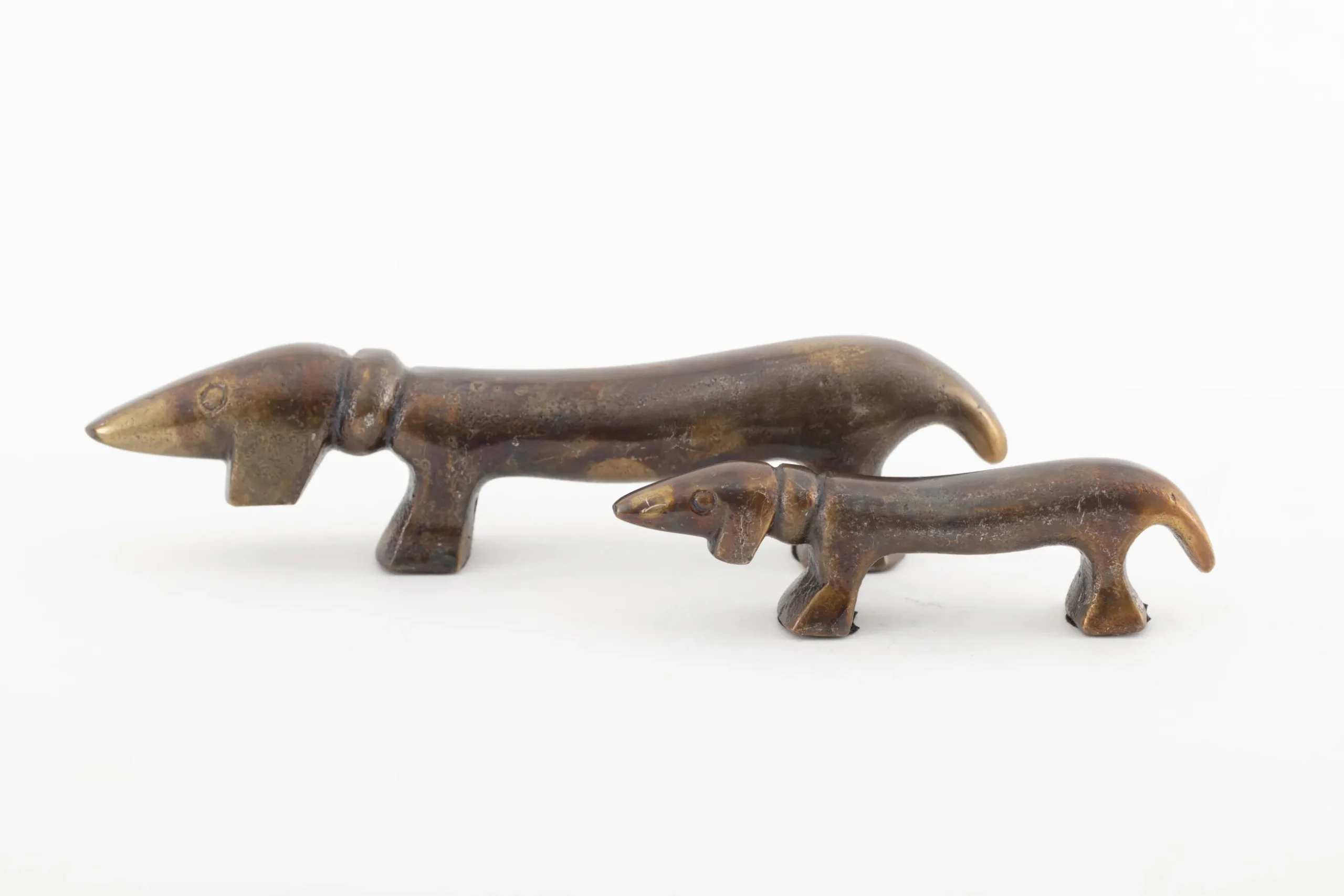 Calum, Chien, Bronze Cuivre, L