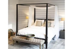 Cape Cod, Lit A Baldaquin, Noir, 180 Cm