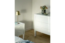 Cape Cod, Table De Chevet, Bois De Pin, Blanc