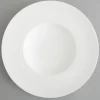 Cathy, Assiette A Pates, Bone China, Blanc