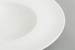 Cathy, Assiette A Pates, Bone China, Blanc