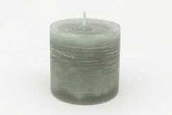 Celine, Bougie, Couleur Vert Olive, 7X8Cm