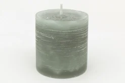 Celine, Bougie, Couleur Vert Olive, 8X10Cm