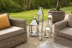 Charme, Lanterne, Acier Et Verre, Xl