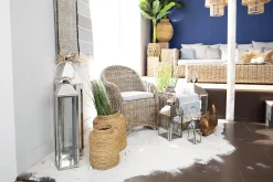 Charme, Lanterne, Acier Et Verre, M