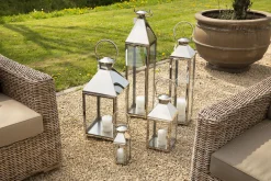 Charme, Lanterne, Acier Et Verre, M