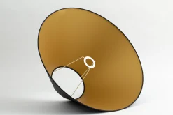 Circum, Abat-Jour, Noir Et Or, Conique, 55 Cm