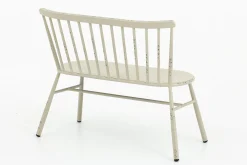 Claire, Banc De Jardin, Blanc Retro