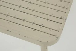 Claire, Table De Jardin, 150X75, Blanc Retro