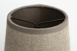 Clips, Abat-Jour, Naturel Et Argent, Cylindre, 10 Cm