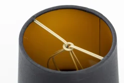 Clips, Abat-Jour, Noir Et Or, Cylindre, 10 Cm